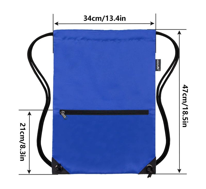 HOLYLUCK Drawstring Backpack Bag Sport Gym Sackpack (blue) - Image 2